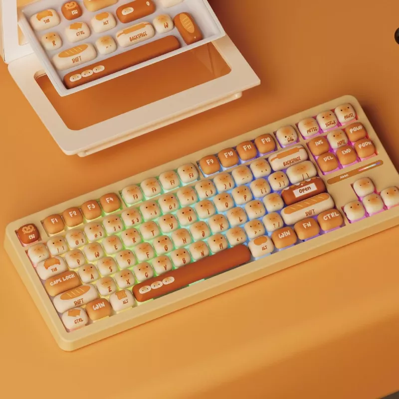 AKKO TAC87 Bun Wonder Tenkeyless mehaaniline klaviatuur - mitmerežiimiline RGB, kuumsulandatav