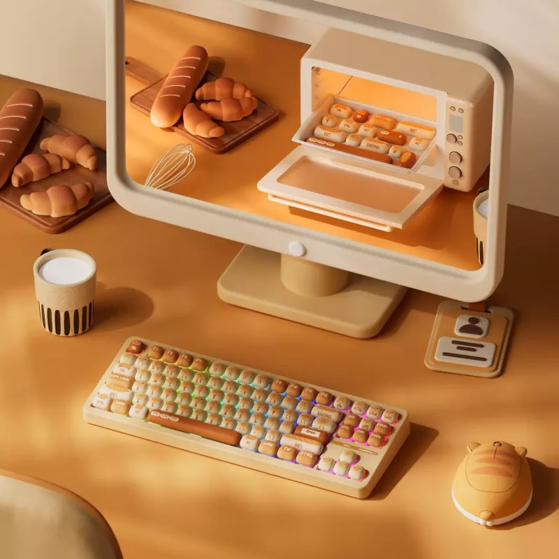 AKKO TAC87 Bun Wonder Tenkeyless mehaaniline klaviatuur - mitmerežiimiline RGB, kuumsulandatav
