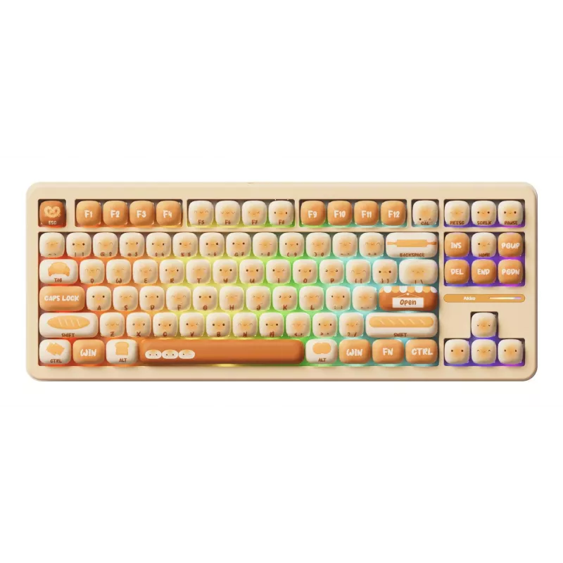 AKKO TAC87 Bun Wonder Tenkeyless mehaaniline klaviatuur - mitmerežiimiline RGB, kuumsulandatav