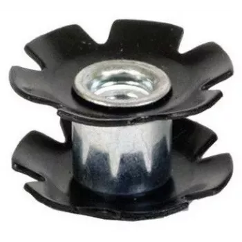 Lucky Starnut 23mm - 1-1/8 tolli keermeta roolilaagri tähttihvt - must