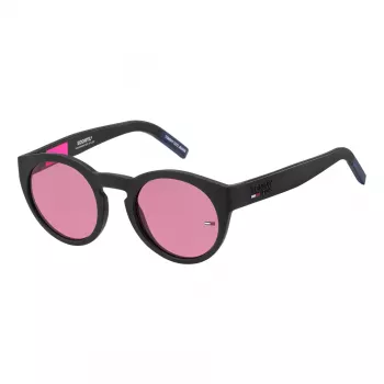 Tommy Jeans TJ-0003-S-003 Unisex Päikeseprillid Must Raam Hall Lääts 48/22/140 mm