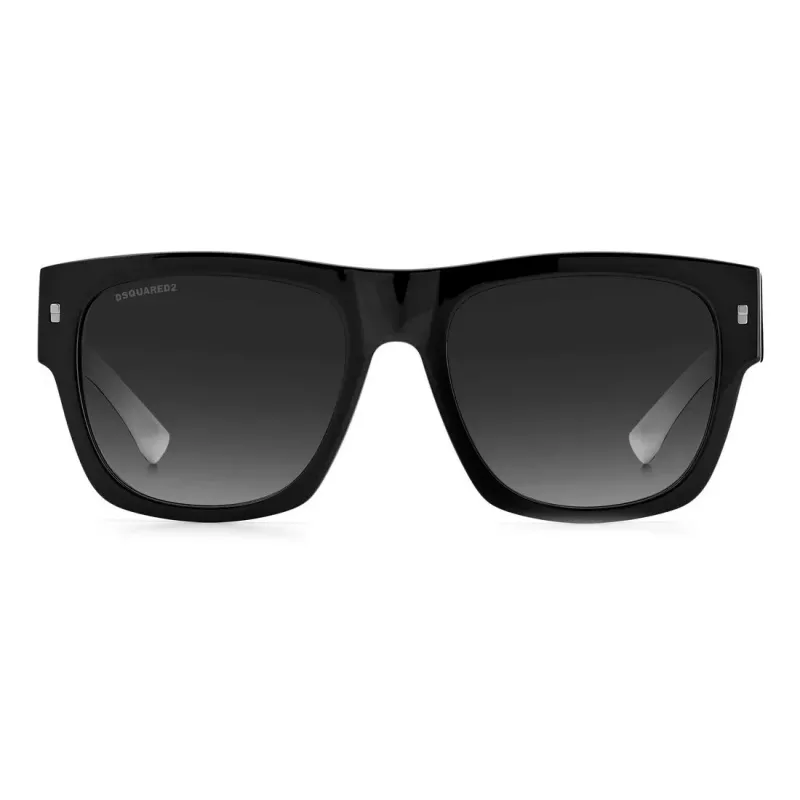 DSQUARED2 ICON Meeste Päikeseprillid ICON0004S80S - Must atsetaatraam, hallid polükarbonaat läätsed, 55/19/145 mm