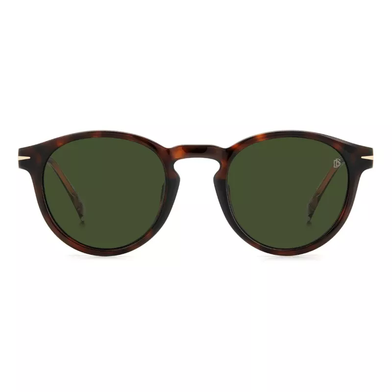 DAVID BECKHAM DB-1111-S-086 Unisex Päikeseprillid Havana Kilpkonnatsetaatraamiga Hallid Polükarbonaat Läätsed 52mm