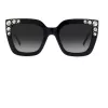 CAROLINA HERRERA HER0130S807 Naiste liblikapäikeseprillid, läikiv must hall 52mm