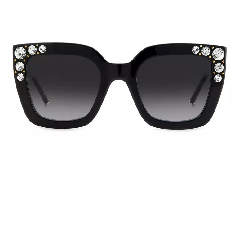 CAROLINA HERRERA HER0130S807 Naiste liblikapäikeseprillid, läikiv must hall 52mm