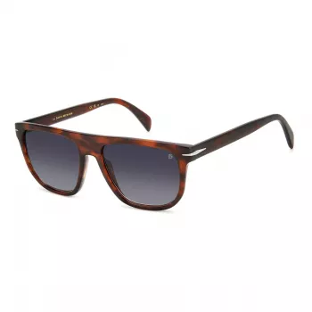 David Beckham DB-7111-S-EX4 Päikeseprillid Meeste Ruudukujuline Atsetaatraam Must Raam Hall Lääts 56/17/145 mm