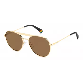 POLAROID PLD6211SXJ5G Unisex Päikeseprillid - Must raam, hall polariseeritud lääts 57mm