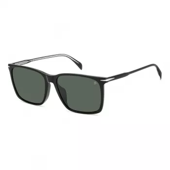 DAVID BECKHAM DB1145GS807 Päikeseprillid Mehed Must Hall Ruudukujuline Atsetaat 58mm
