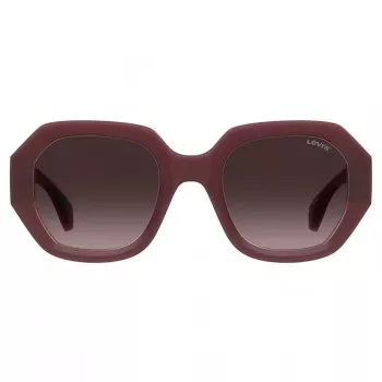 LEVI'S LV-1066-S-LHF Naiste ristkülikukujulised päikeseprillid Havana pruun gradient 51mm