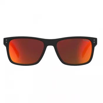 LEVI'S LV-5059-S-BLX Meeste ristkülikukujulised päikeseprillid - Must atsetaatraam hallide polükarbonaatklaasidega - 55/17/145 mm