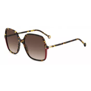 CAROLINA HERRERA Naiste päikeseprillid HER0244SO63 - Geomeetriline atsetaatraam, UV400 kaitse, 56 mm lääts