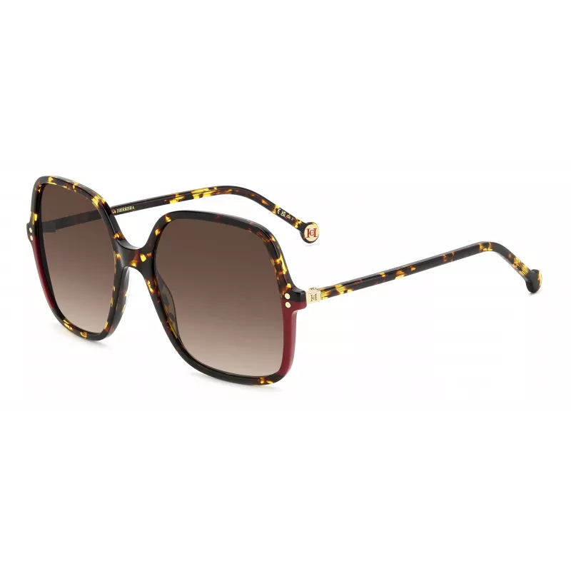 CAROLINA HERRERA Naiste päikeseprillid HER0244SO63 - Geomeetriline atsetaatraam, UV400 kaitse, 56 mm lääts