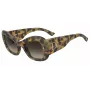 DSQUARED2 Naiste päikeseprillid D2-0137-S-C9B Havana atsetaat ruudukujulise raamiga pruunide gradiendläätsedega 54mm