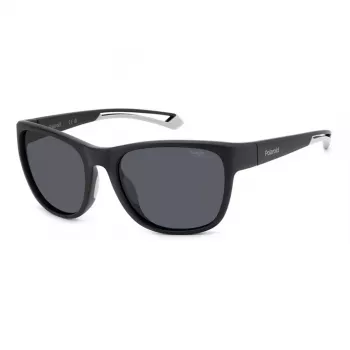 POLAROID SPORT PLD7051S003 Unisex Päikeseprillid - Must raam, Hall polariseeritud lääts 57mm