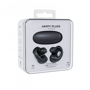 Happy Plugs Clip juhtmeta avatud kõrvaklapid (must)