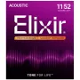 Elixir Strings 16027 Phosphor Bronze Custom Light NANOWEB akustilise kitarri keeled (11-52)