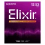 Elixir 16052 Phosphor Bronze Light NANOWEB Akustilise Kitarri Keeled (12-53)