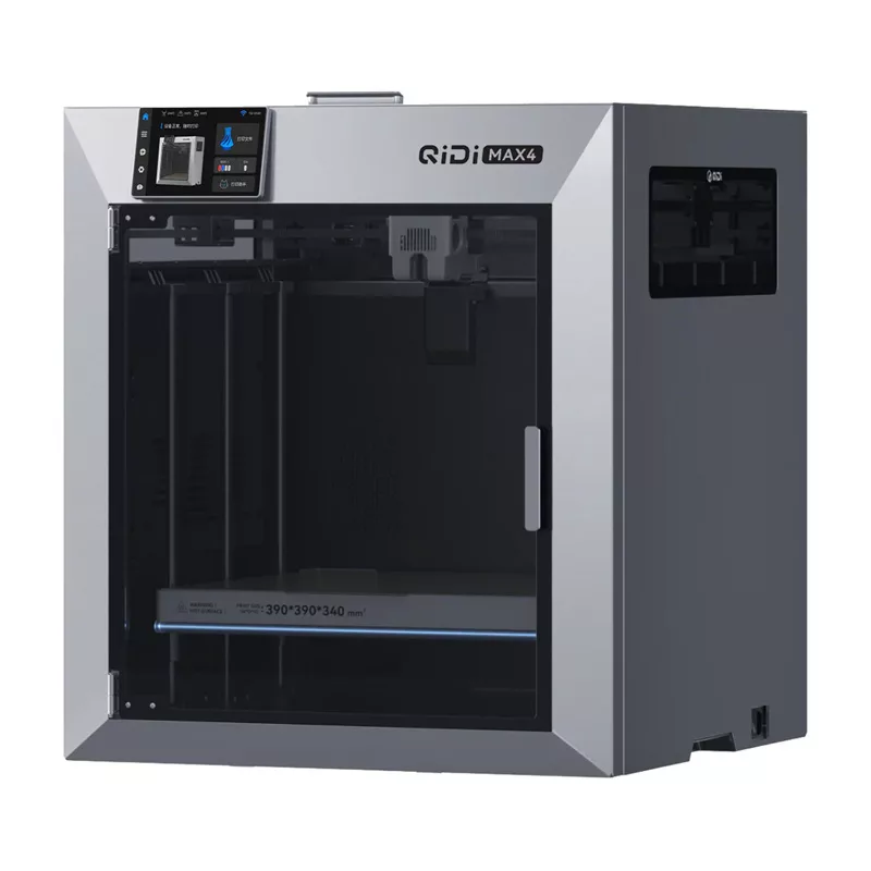 QIDI Max 4 3D Printer - Suureformaadiline FDM 3D-printer 300mm³ ehitusmahuga, CoreXY, Klipper püsivara, otsaajamiga ekstruuder, automaatne nivelleerimine, suletud kamber, Wi-Fi ja Ethernet
