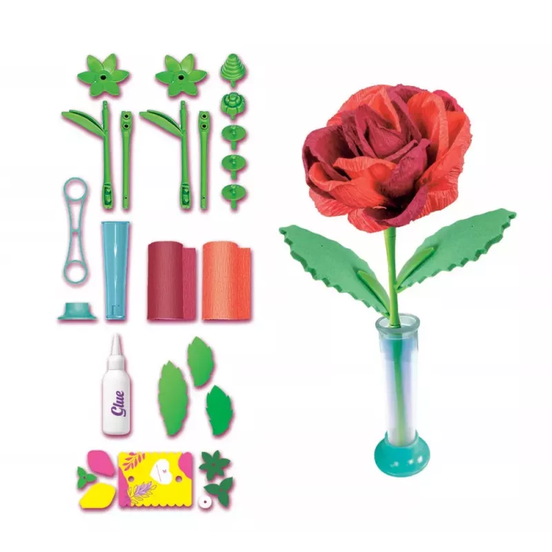 Clementoni Idea Art Creative Set Mini Flower Factory – Rose 18168