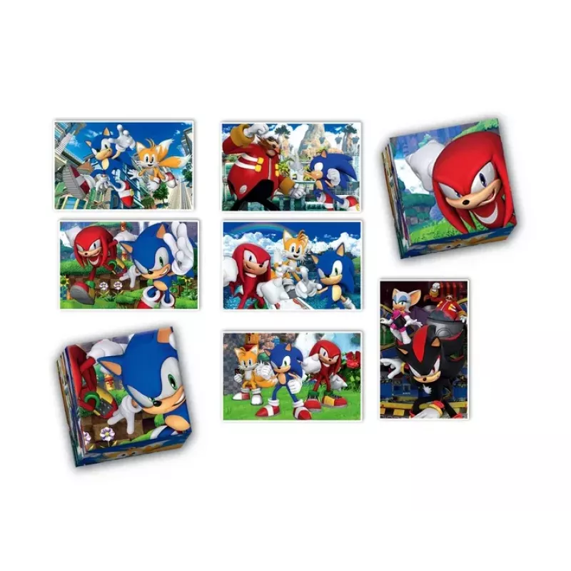 Clementoni Õppekomplekt Pusle, Mäng ja Klotsid Sonic 28389