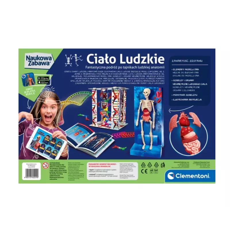 Science Fun Human Body Poola keeles Clementoni 60249