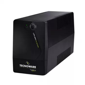 TECNOWARE UPS ERA PLUS 600 SCHUKO Line-Interactive 600VA/360W, 12V 7Ah aku, 2 Schuko pistikupesa, USB, must