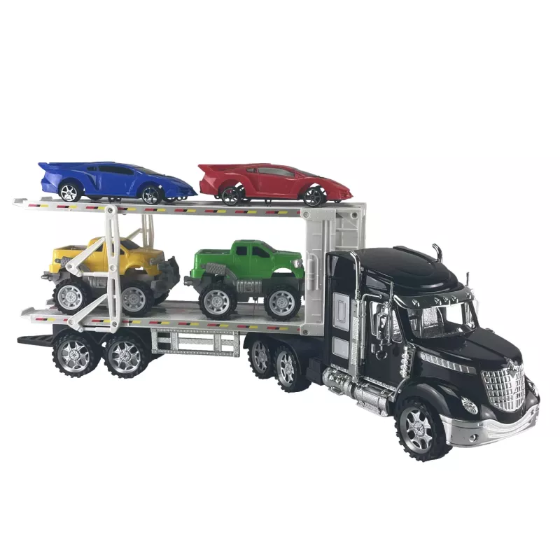 Koala Games G2591 Car Transporter Truck with 4 Die-Cast Cars