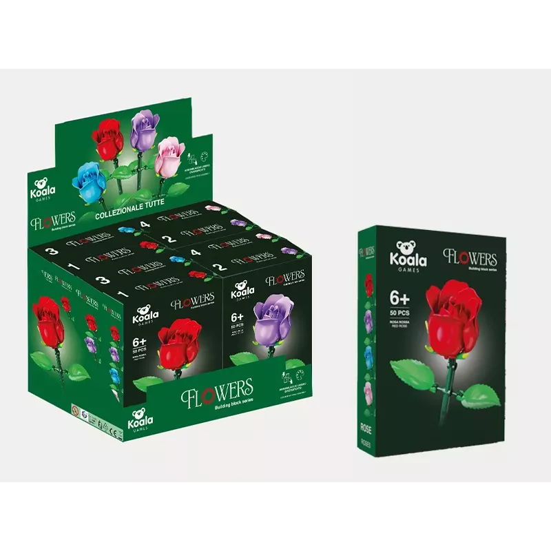 Koala Games G2671 Rose Blocks Ehituskomplekt (Juhuslik Värv)