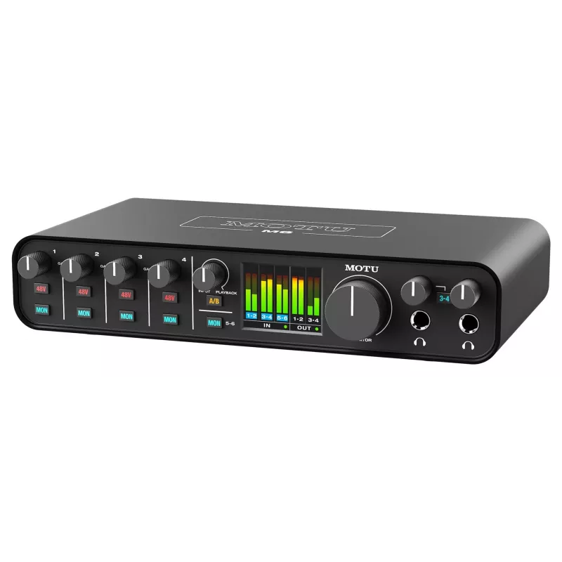 MOTU M6 Audio Interface - 6x4 USB-C with 4 Preamps, 192 kHz
