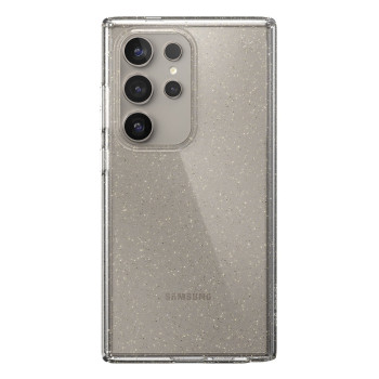 Speck Presidio Lux Glitter Case for Samsung Galaxy S24 Ultra (Clear / Gold Glitter)
