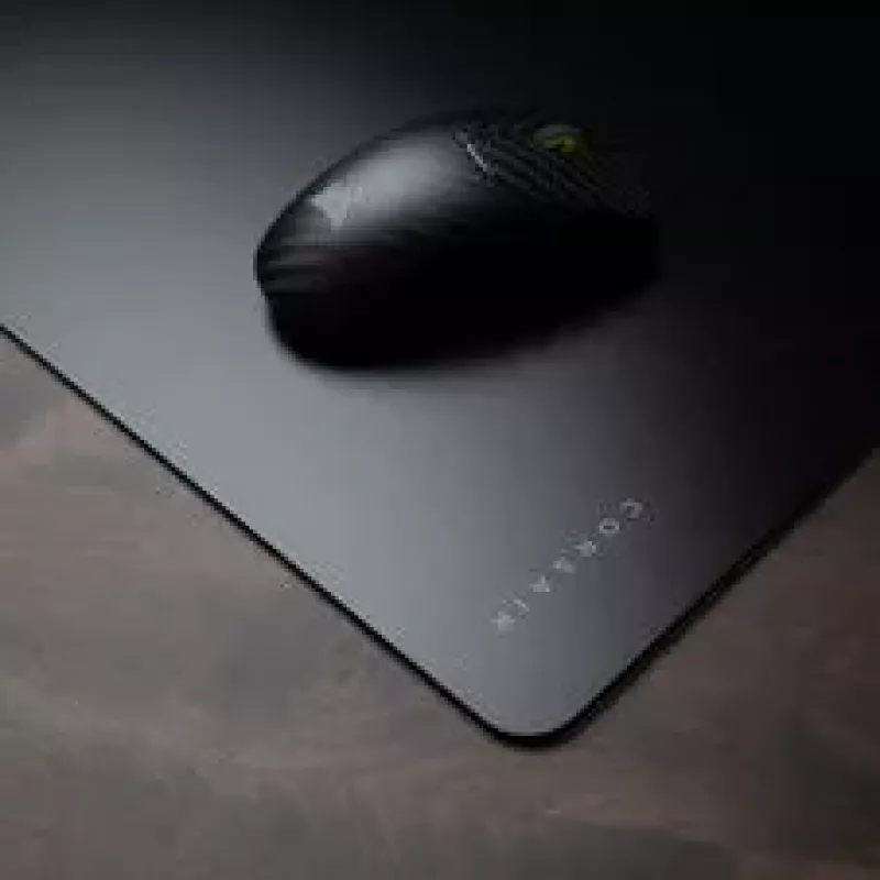Corsair MM Glass Mouse Pad, Matte Glass Surface, Non-Slip Base - Black, 40cm x 50cm