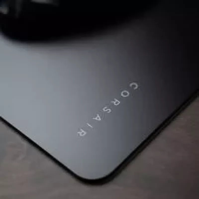 Corsair MM Glass Mouse Pad, Matte Glass Surface, Non-Slip Base - Black, 40cm x 50cm