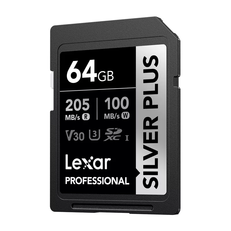 Lexar Professional SILVER PLUS SDXC 64GB mälukaart UHS-I U3 V30 A2