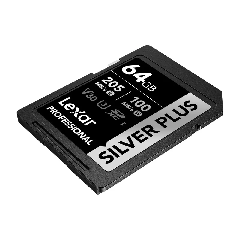 Lexar Professional SILVER PLUS SDXC 64GB mälukaart UHS-I U3 V30 A2