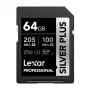 Lexar Professional SILVER PLUS SDXC 64GB mälukaart UHS-I U3 V30 A2