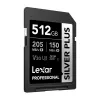 Lexar Professional SILVER PLUS SDXC 512GB mälukaart, UHS-I, U3, V30, A2, kuni 200MB/s lugemine, 140MB/s kirjutamine