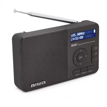 Aiwa RD-40DAB/BK Must DAB+ ja FM kaasaskantav raadio Bluetoothiga