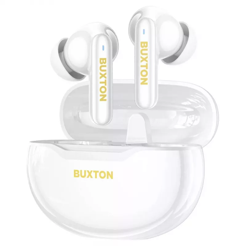 Buxton BTW 7200 White Tuya - Juhtmeta kõrvaklapid (TWS) Bluetooth 5.1, laadimiskarp, IPX4, valge