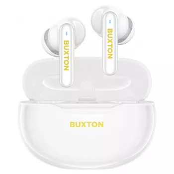 Buxton BTW 7200 White Tuya - Juhtmeta kõrvaklapid (TWS) Bluetooth 5.1, laadimiskarp, IPX4, valge