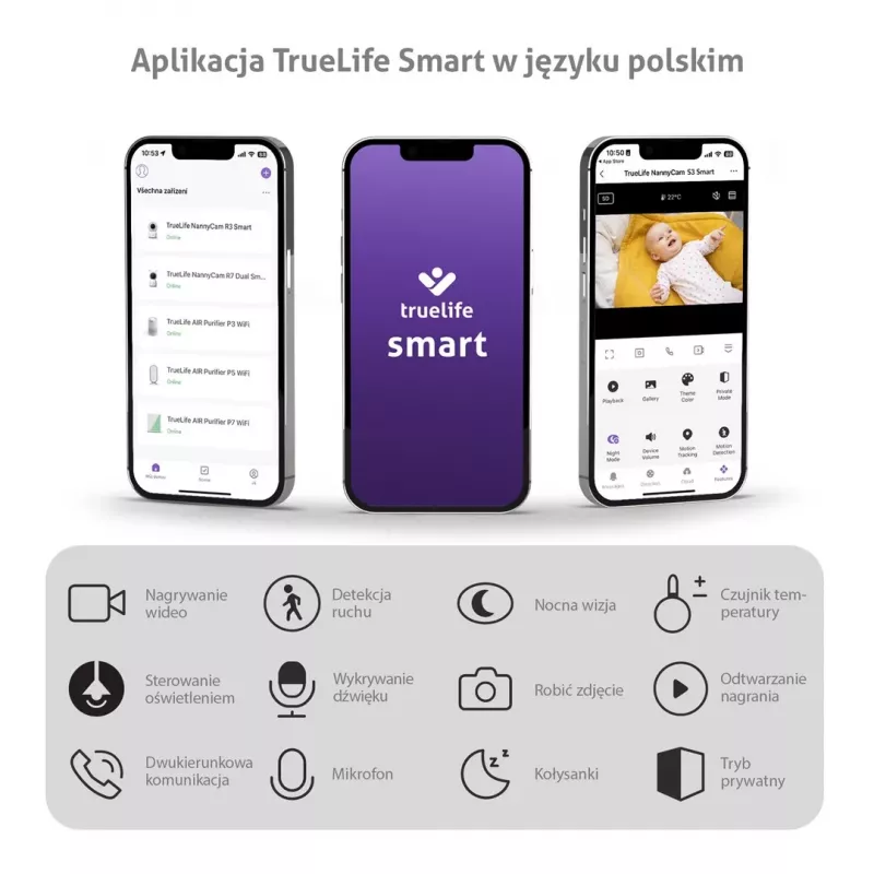 TrueLife NannyCam S3 nutikas beebimonitor