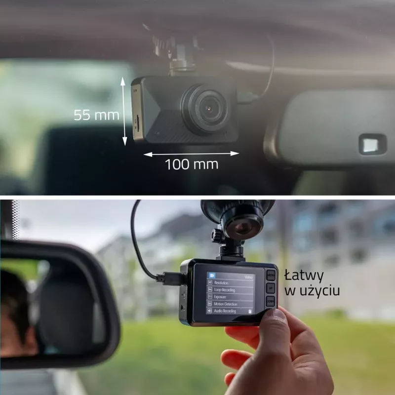 LAMAX T3 Sõidukaamera Full HD 1080p 140° lai vaatenurk G-anduri ja parkimisrežiimiga