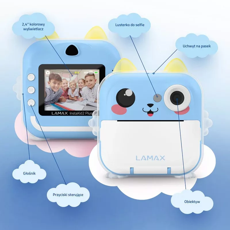 LAMAX InstaKid2 Plus lastekaamera, sinine