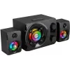Rampage RMS-G8 25W kaasaskantav Bluetooth-kõlar RGB-valgustuse, TWS-i ja FM-raadioga, must