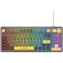 Rampage CYCLONE KNOB RGB 90% mehaaniline klaviatuur, Outemu Blue lülitid, must