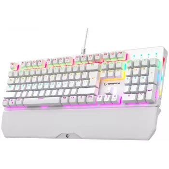 Rampage KB-R86 UMBRA mehaaniline klaviatuur, valge, Outemu Blue lülitid, RGB taustvalgustus, USB-juhtmega