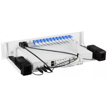 Rackmount.IT RM-SR-T16 Rack Mount Kit for SonicWall TZ300, TZ400, TZ500, TZ600, SOHO, NSA 2600, NSA 3600, NSA 4600, NSA 5600, NSA 6600 - 1U 19-Inch Steel Mounting Bracket with Patch Cables