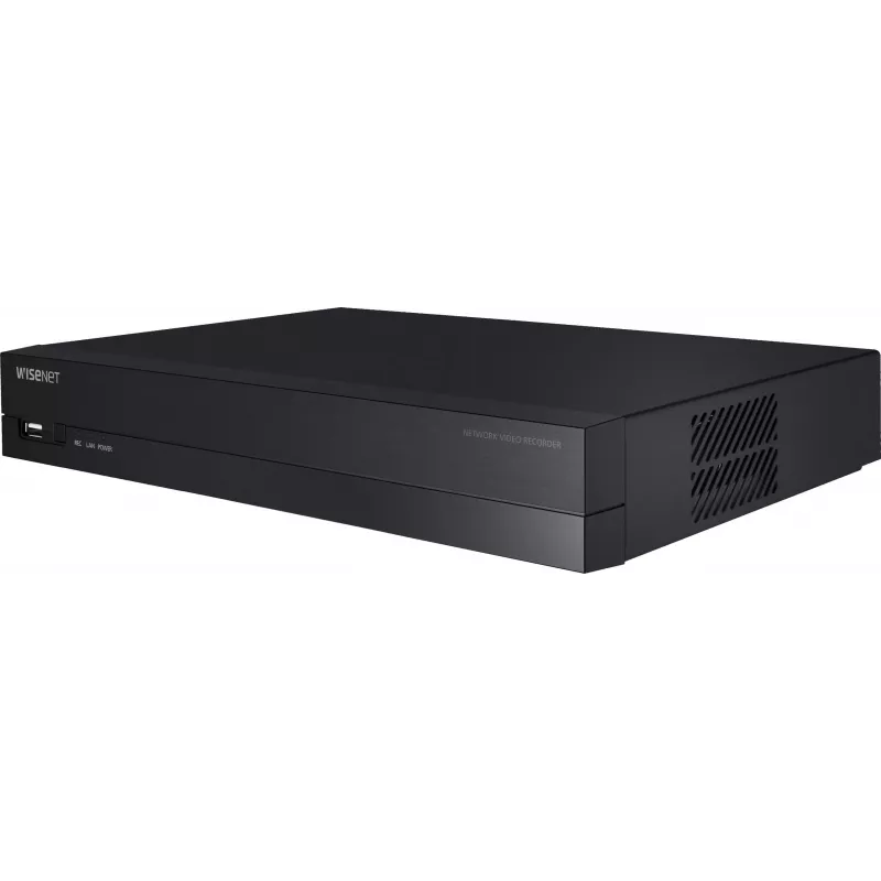 Hanwha Vision võrgusalvesti 8 IP-kanalit H.265 60Mbps ilma kõvakettata HDMI PoE Switch