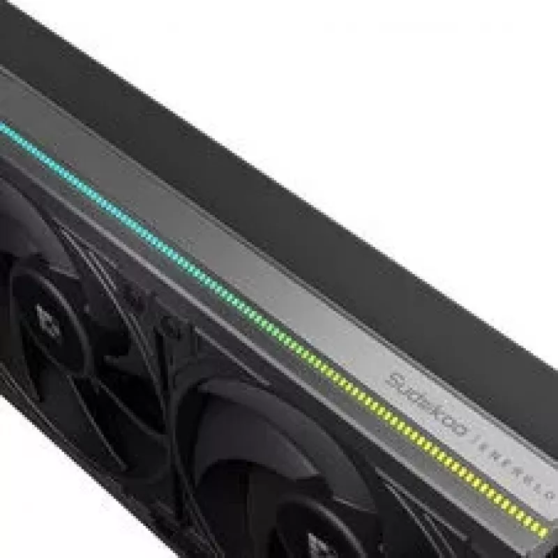 Sudokoo Energlo 360 AiO Liquid CPU Cooler, LCD Display, ARGB - 360mm, Black