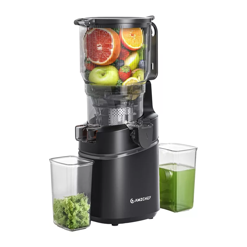 AMZCHEF SJ-036CBK Aeglase Pöörlemisega Mahlapress (Must)