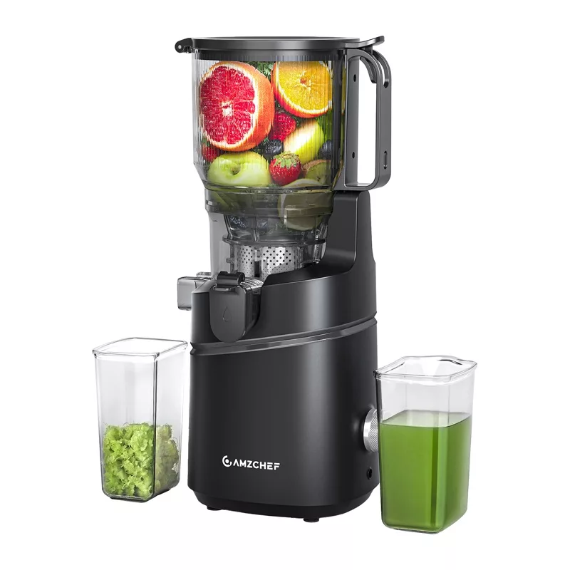AMZCHEF SJ-036CBK Aeglase Pöörlemisega Mahlapress (Must)